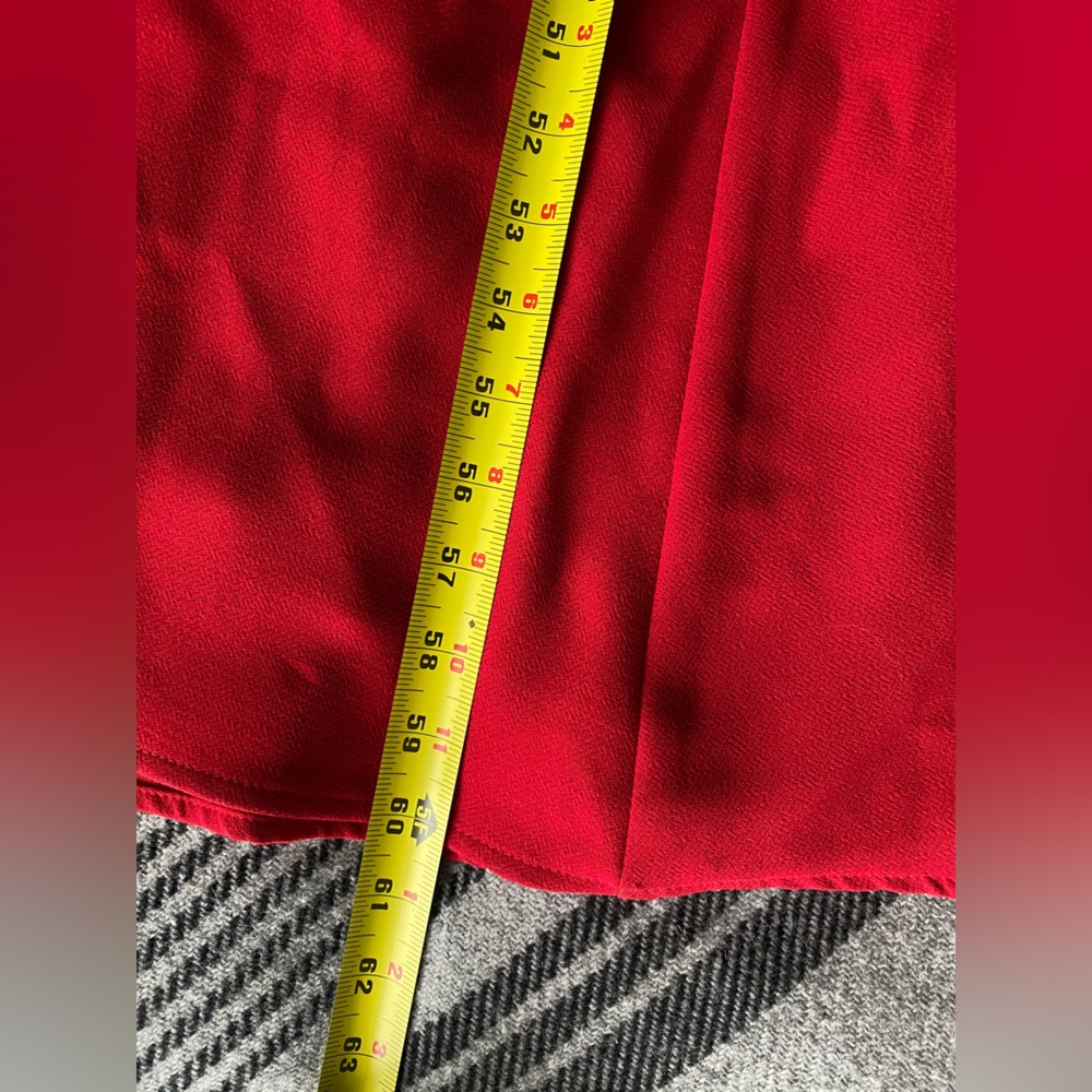 GUC Avery G One Shoulder Red Floor Length Gown Prom Dress size 4 - Picture 11 of 16